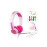 BuddyPhones School+ Wired Headphone for Kids - Pink