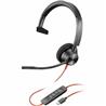 Poly Blackwire 3310 Microsoft Teams Certified Headset +USB-C/A Adapter TAA