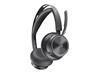 Poly Voyager Focus 2 - Headset - on-ear - Bluetooth - wireless - active noise canceling - USB-C via Bluetooth adapter - black -