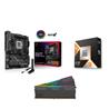AMD Ryzen 9 9950X3D CPU + ASUS ROG STRIX X870E-H GAMING WIFI7 Carte mère + KLEVV RGB 64GB 6000MHz CL30 RAM