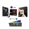 AMD Ryzen 7 9800X3D CPU + ASUS ROG STRIX X870E-E GAMING WIFI Carte mère+ CORSAIR RGB 32GB D5 6000MHz RAM