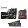 AMD R5 7600X CPU +  MSI B650 GAMING PLUS WIFI Motherboard + CORSAIR RGB 32GB D5 6000MHz RAM
