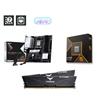 AMD R5 9600X CPU + MSI PRO B850M-A WIFI Motherboard + T-Force 32GB D5 6000MHz CL30 RAM