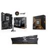 AMD Ryzen 9 9950X CPU + ASUS TUF GAMING B850-E WIFI Carte Mère + T-Force 32GB D5 6000MHz CL30 RAM