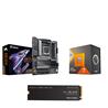 AMD R7 7800X3D CPU + GIGABYTE B650 AORUS ELITE AX V2 Carte mère + WD Black SN850X 2TB M.2 SSD