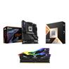 AMD Ryzen 7 9800X3D CPU + GIGABYTE X870E AORUS ELITE WIFI7 Carte mère + T-Force RGB 64GB D5 6000MHz CL30 Black RAM