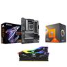 AMD R7 7800X3D CPU + GIGABYTE B650 AORUS ELITE AX V2 Carte mère + T-Force RGB 32GB D5 6000MHz CL30 RAM