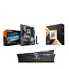 AMD Ryzen 7 9800X3D CPU + GIGABYTE B850 EAGLE WIFI6E Motherboard + T-Force 32GB D5 6000MHz CL30 RAM