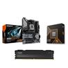 AMD Ryzen 5 9600X  CPU + GIGABYTE B650 EAGLE AX Motherboard + KLEVV FIT V 16GB DDR5 5600MHz CL30 RAM