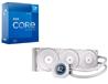 Intel Core i7-12700KF CPU + CORSAIR NAUTILUS 360 RS LCD AIO, White