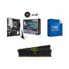 Intel Core i7-14700K CPU + ASUS B760M-AYW WIFI D4 II Motherboard + Corsair 32GB D4 3200MHz RAM