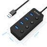 ORICO 4-Port USB3.0 Hub with Individual LEDs Power Switch, 30cm Cable(Open Box)