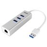 UNITEK Hub en aluminium avec 3 ports USB 3.0 et Ethernet Gigabit