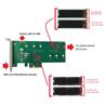 Vantec M.2 NVMe + M.2 SATA SSD PCIe x4 ADAPTER W/LOW PROFILE