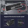 VANTEC-M.2 PCIe Gen3x2 B+M Key To 5 Ports SATA III Expansion Card