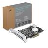 Dual Chip 4-Port Dedicated 10Gbps USB 3.1 Gen 2 PCIe Host Card(Open Box)