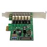 Adaptador tarjeta PCI Express de 7 puertos USB 3.0 con perfil bajo o completo