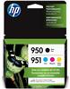 HP 4PK 951 CMY/950 BLACK INK CARTRIDGE COMBO