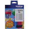 Brother LC-203 XL Tri-Color Ink Cartridge (LC2033PKS)