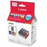 CANON CLI-8 Black and Colour Ink Cartridge Value Pack (0620B020)