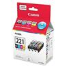 CANON CLI-221 Black and Color Ink Cartridge Value Pack