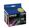 Epson T702 DuraBrite Ultra XL Black and Color Combo Pack | T702XL-BCS