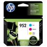 HP 952 Cyan, Magenta & Yellow Original Ink Cartridges, 3 pack