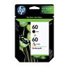 HP 60 Black/Tri-color Original Ink Cartridges Combo Pack