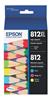 Epson T812 Black XL/Standard CMY Multi-Pack Ink Cartridge