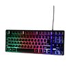 iCAN 87 Key Rainbow Backlit Gaming Keyboard, 1.5M Cable (Black)