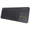 LOGITECH K400 Plus Wireless Touch Keyboard – Black(Open Box)