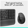 LOGITECH Ergonomic English Keyboard and Mouse Combo