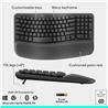 LOGITECH Ergonomic English Keyboard and Mouse Combo