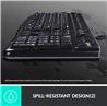 LOGITECH MK120 USB Wired Desktop Keyboard and Mouse Combo(Open Box)