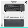 Ensemble clavier et souris Logitech MK250 Productivity (anglais) - Graphite