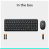 Ensemble clavier et souris Logitech MK250 Productivity (anglais) - Graphite