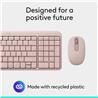 LOGITECH MK250 Productivity English Keyboard and Mouse Combo - Rose