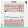 LOGITECH MK250 Productivity English Keyboard and Mouse Combo - Rose