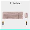 LOGITECH MK250 Productivity English Keyboard and Mouse Combo - Rose
