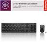 LENOVO 100 USB-A Wireless Combo Keyboard and Mouse(Open Box)