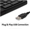 KENSINGTON Pro Fit Ergo Wired Keyboard (K75400US)