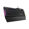 ASUS TUF Gaming K1 RGB keyboard (Dedicated volume knob, Spill-resistance, Side light bar and Armoury Crate)(Open Box)