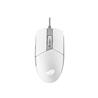 ASUS ROG Strix Impact II Moonlight White Gaming Mouse (Ambidextrous and Lightweight Design, 6200 DPI Optical Sensor, Push-Fit H