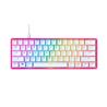 HYPERX Alloy Origins 60 Pink: 60% Form, HyperX Red, RGB, PBT Keycaps(Open Box)