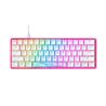 HYPERX Alloy Origins 60 Pink: 60% Form, HyperX Red, RGB, PBT Keycaps(Open Box)