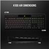 CORSAIR K100 AIR Mechanical Wireless CHERRY Ultra Low Profile Tactile Switch Keyboard with RGB Backlighting – Black