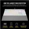 CORSAIR K70 PRO Optical-Mechanical Wired CORSAIR OPX Optical Switch Keyboard with RGB Backlighting – White(Open Box)