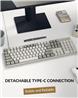 Keychron C2 Pro 8K Pleine grandeur Clavier de jeu, Blanc(Open Box)