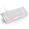 NZXT Function 2 - Mini clavier de jeu sans pavé numérique (TKL, 80 %), blanc, anglais, profil standard (KB-002NW-US)