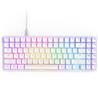 NZXT Function 2 - Mini clavier de jeu sans pavé numérique (TKL, 80 %), blanc, anglais, profil standard (KB-002NW-US)